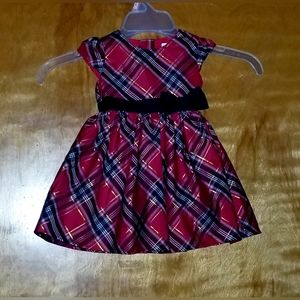 NWT Baby Girl's Carters Special Occasion Christmas Multicolored Plaid Formal